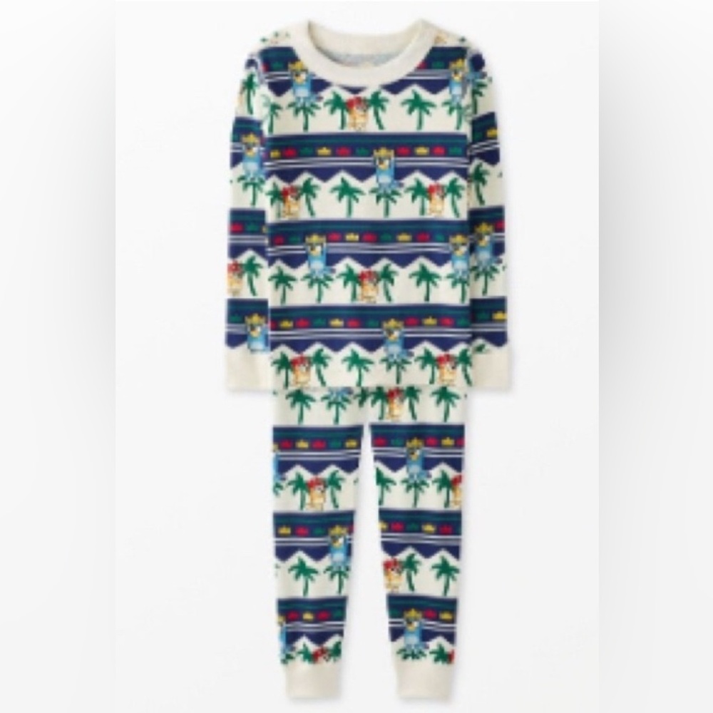 Hanna Andersson Bluey Long John Pajama Set Adult Size Large